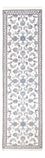 Alfombra de pasillo Alfombra persa - Nain - 295 x 82 cm - plata
