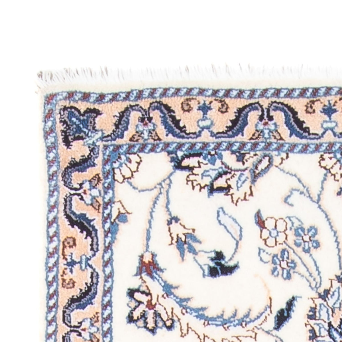 Alfombra de pasillo Alfombra persa - Nain - 292 x 81 cm - plata