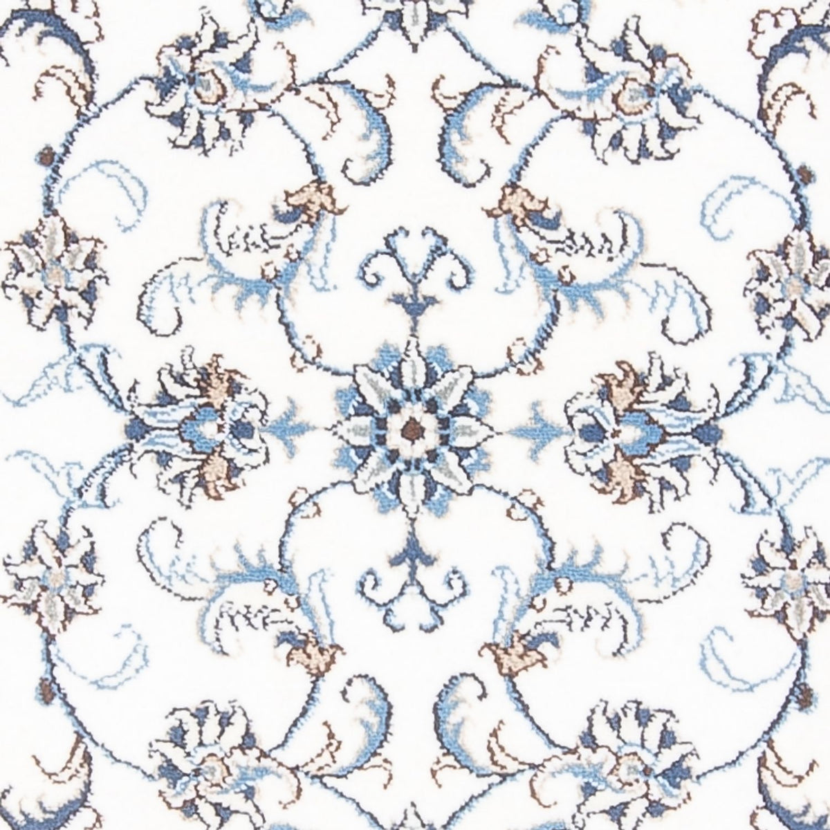 Alfombra de pasillo Alfombra persa - Nain - 292 x 76 cm - plata