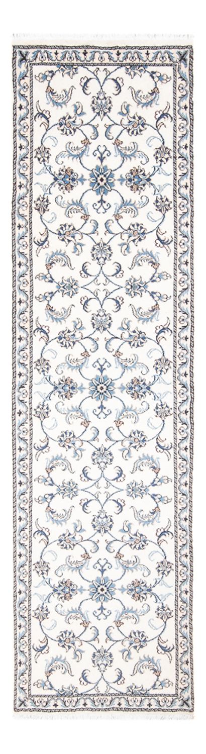 Alfombra de pasillo Alfombra persa - Nain - 286 x 77 cm - plata