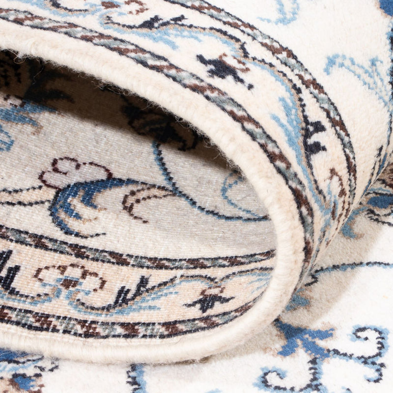 Alfombra de pasillo Alfombra persa - Nain - 286 x 77 cm - plata