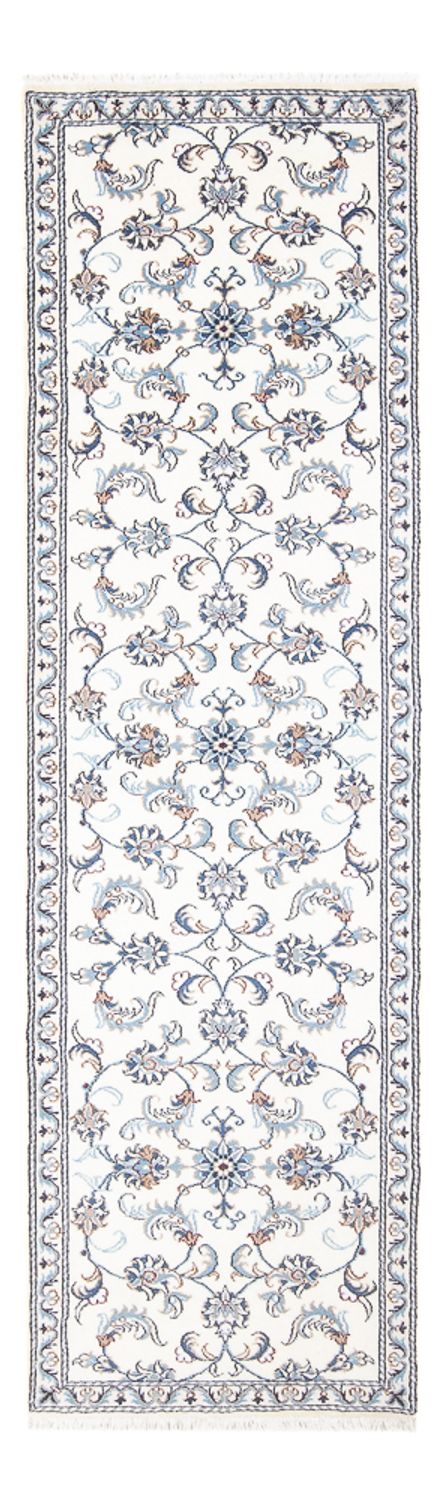 Alfombra de pasillo Alfombra persa - Nain - 286 x 82 cm - plata