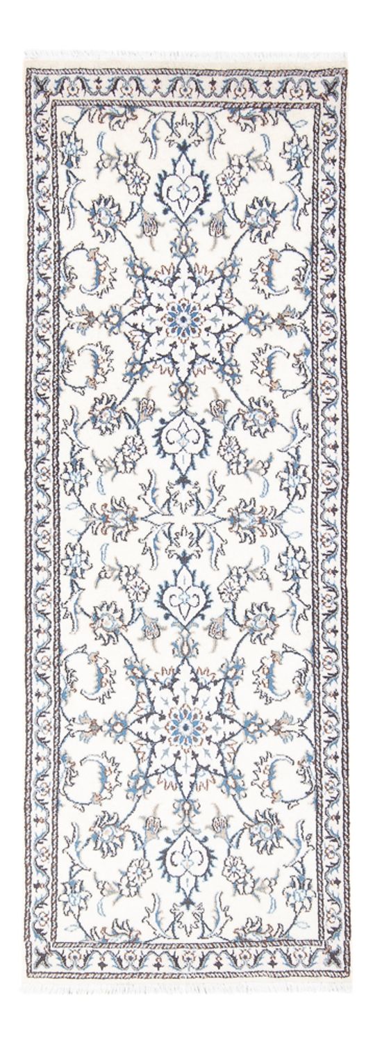 Alfombra de pasillo Alfombra persa - Nain - 215 x 77 cm - plata