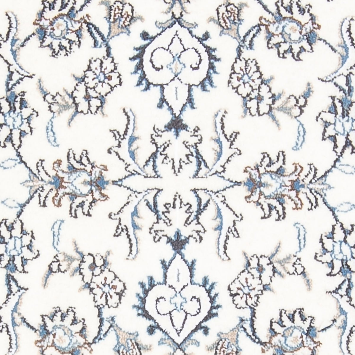 Alfombra de pasillo Alfombra persa - Nain - 215 x 77 cm - plata