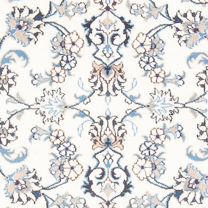 Alfombra de pasillo Alfombra persa - Nain - 194 x 80 cm - plata