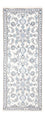 Alfombra de pasillo Alfombra persa - Nain - 197 x 75 cm - plata