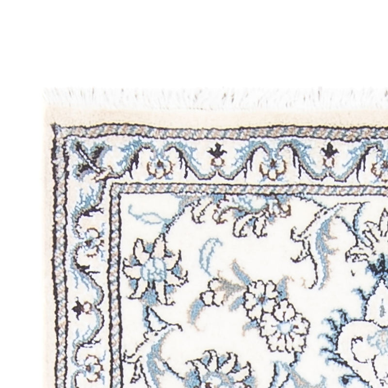 Alfombra de pasillo Alfombra persa - Nain - 197 x 75 cm - plata