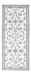 Alfombra de pasillo Alfombra persa - Nain - 195 x 77 cm - plata