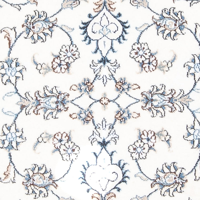 Alfombra de pasillo Alfombra persa - Nain - 196 x 77 cm - plata