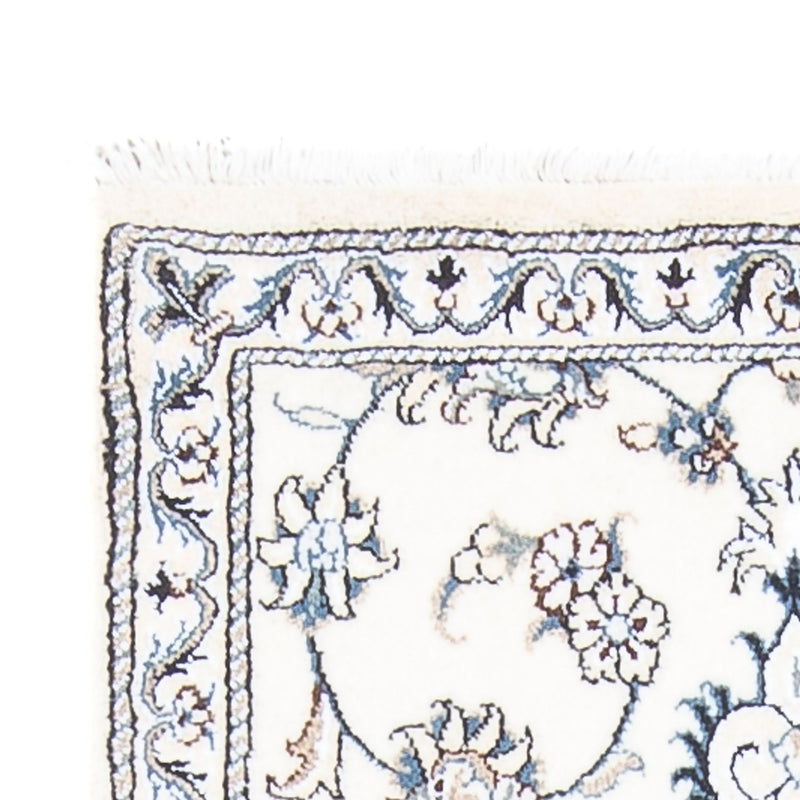 Alfombra de pasillo Alfombra persa - Nain - 196 x 77 cm - plata