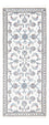 Alfombra de pasillo Alfombra persa - Nain - 197 x 78 cm - plata