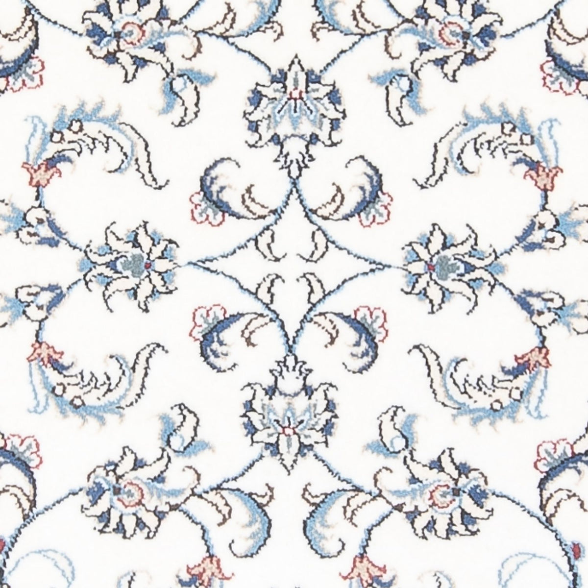 Alfombra de pasillo Alfombra persa - Nain - 197 x 78 cm - plata