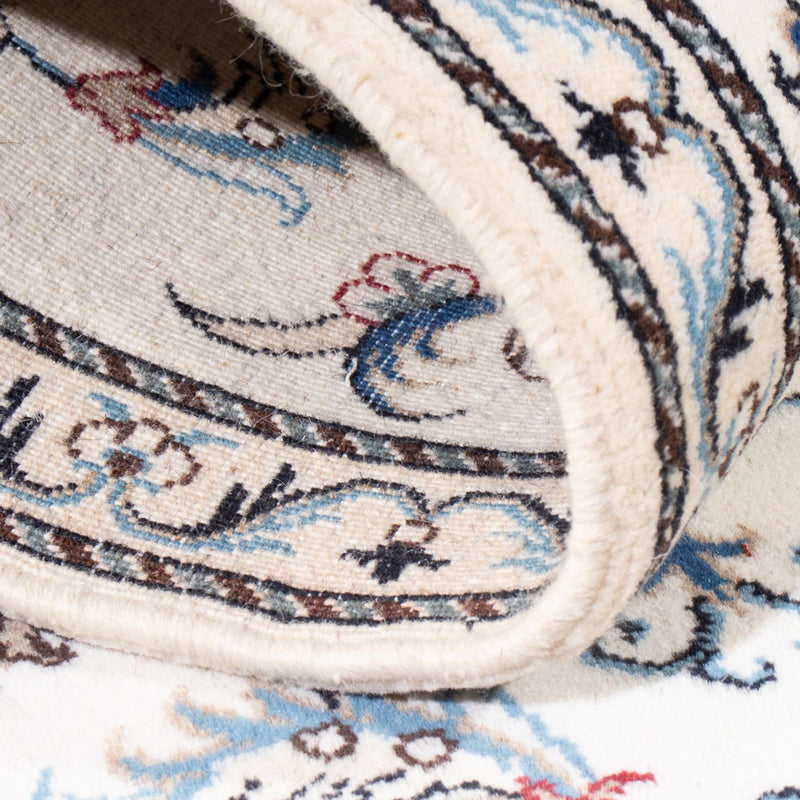 Alfombra de pasillo Alfombra persa - Nain - 197 x 78 cm - plata