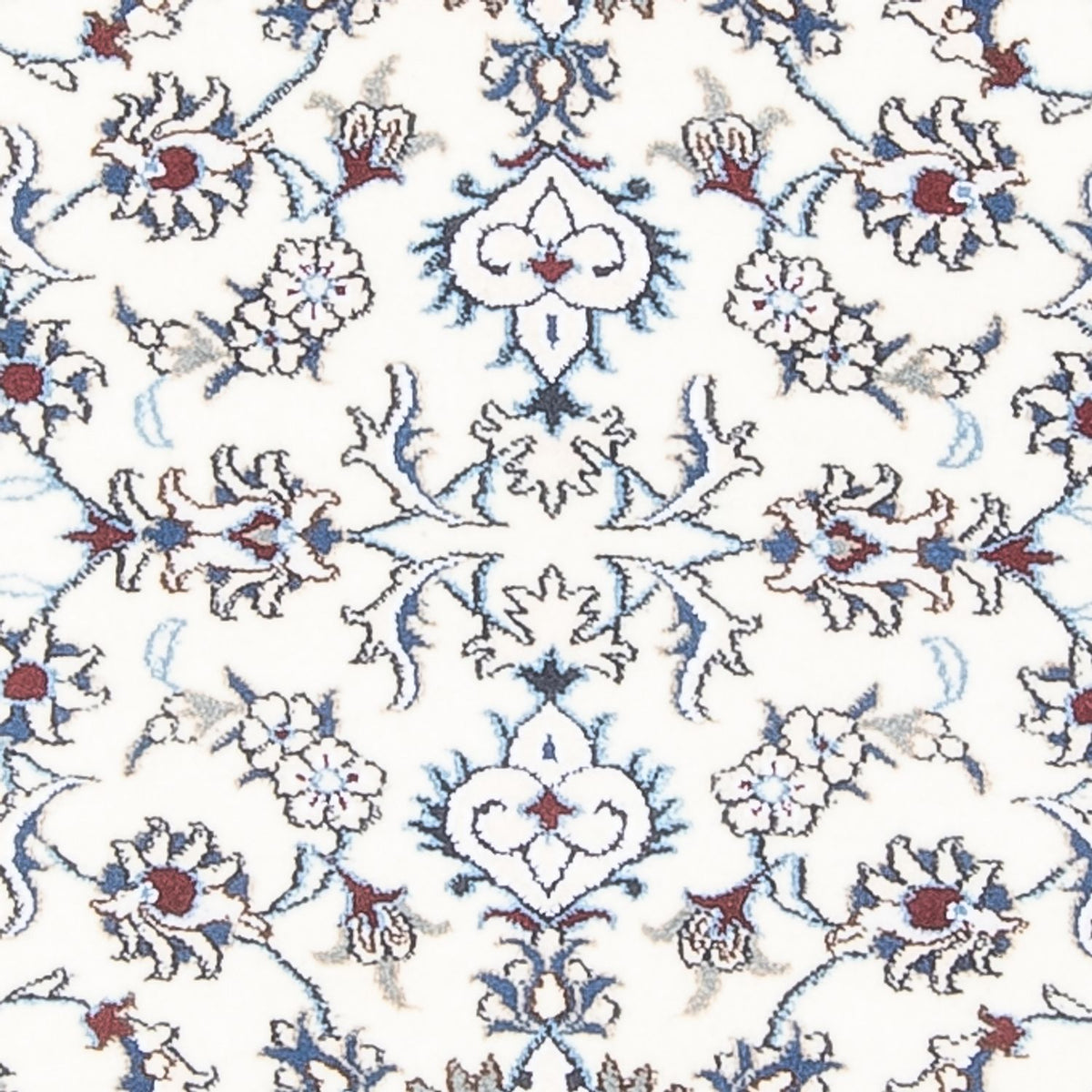 Alfombra de pasillo Alfombra persa - Nain - 192 x 88 cm - plata