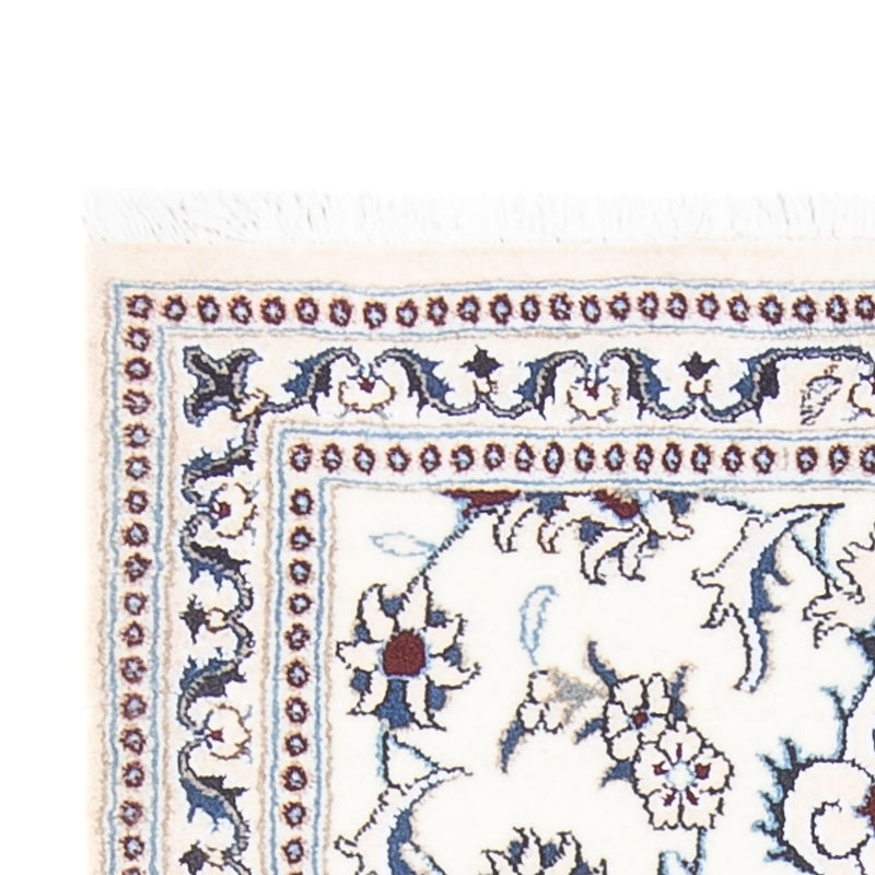 Alfombra de pasillo Alfombra persa - Nain - 192 x 88 cm - plata