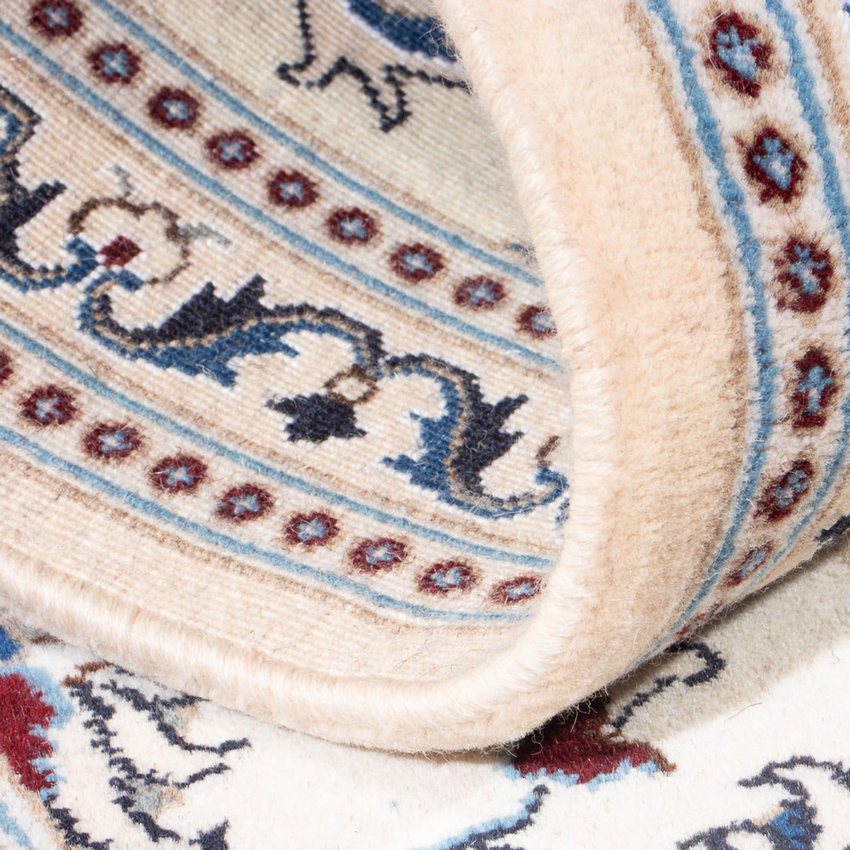 Alfombra de pasillo Alfombra persa - Nain - 192 x 88 cm - plata