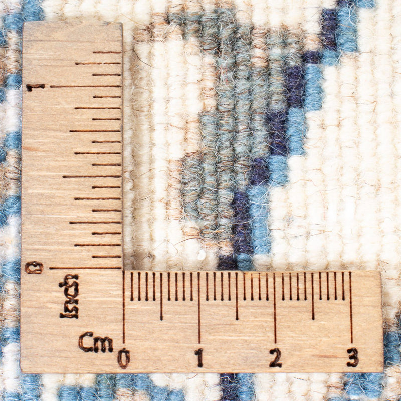 Alfombra de pasillo Alfombra persa - Nain - 193 x 83 cm - plata