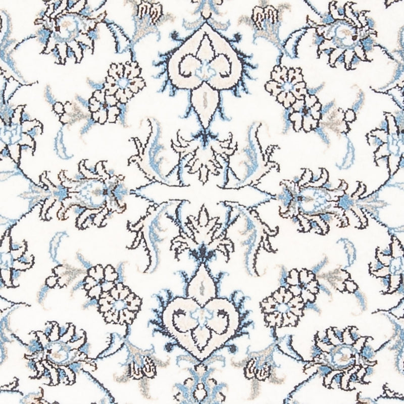 Alfombra de pasillo Alfombra persa - Nain - 198 x 78 cm - plata