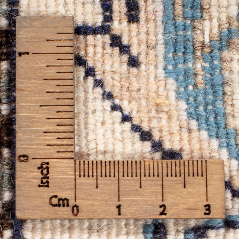 Alfombra de pasillo Alfombra persa - Nain - 198 x 78 cm - plata