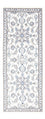 Alfombra de pasillo Alfombra persa - Nain - 200 x 77 cm - plata