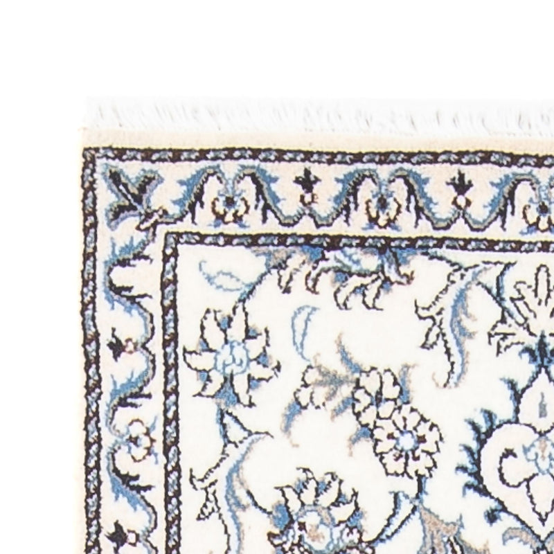 Alfombra de pasillo Alfombra persa - Nain - 200 x 77 cm - plata