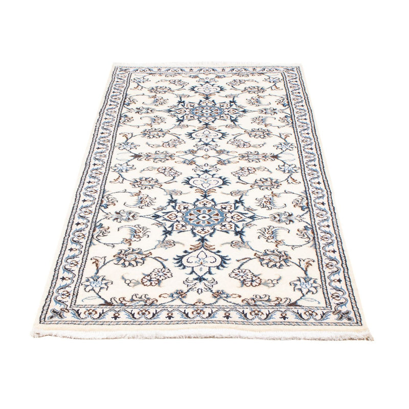 Alfombra de pasillo Alfombra persa - Nain - 197 x 76 cm - plata