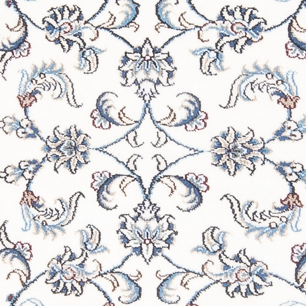 Alfombra de pasillo Alfombra persa - Nain - 202 x 78 cm - plata