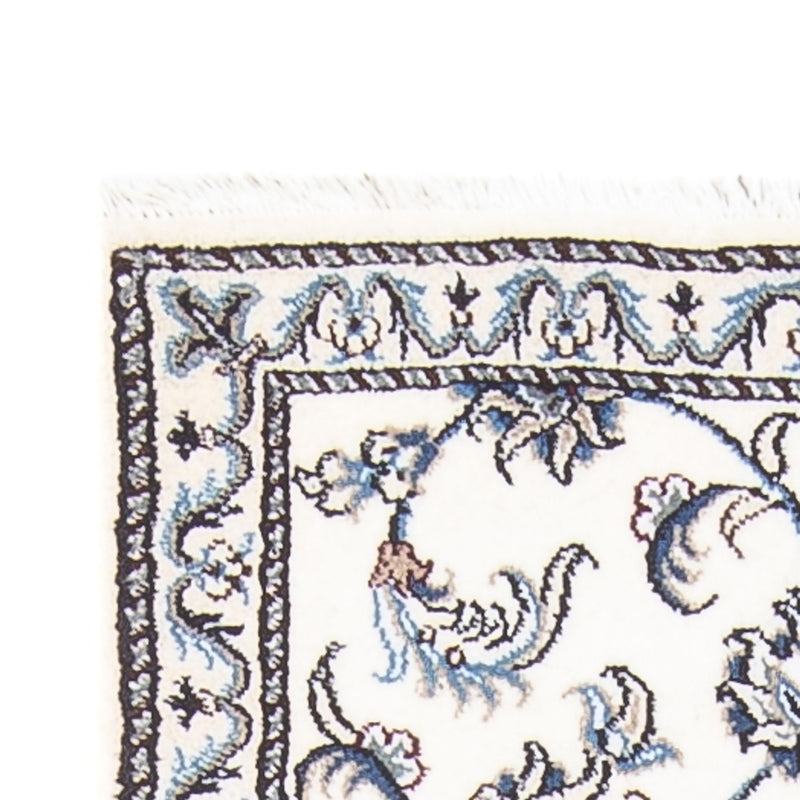 Alfombra de pasillo Alfombra persa - Nain - 202 x 78 cm - plata