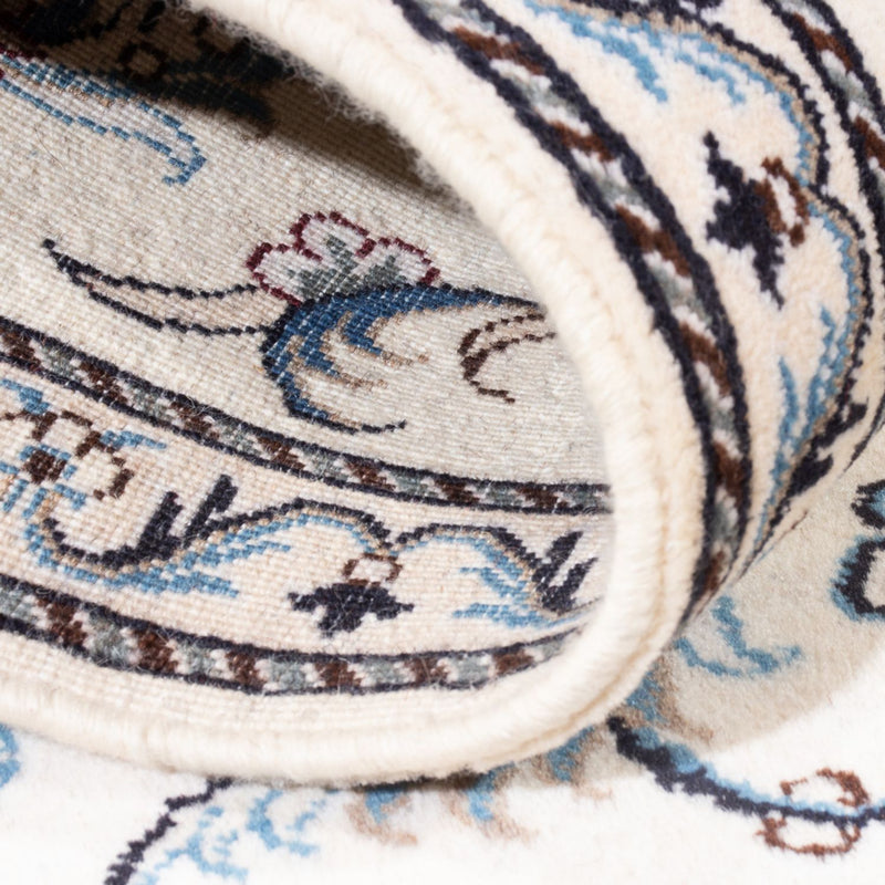 Alfombra de pasillo Alfombra persa - Nain - 202 x 78 cm - plata