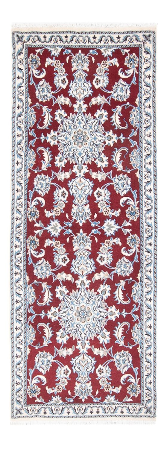 Alfombra de pasillo Alfombra persa - Nain - 206 x 76 cm - rojo
