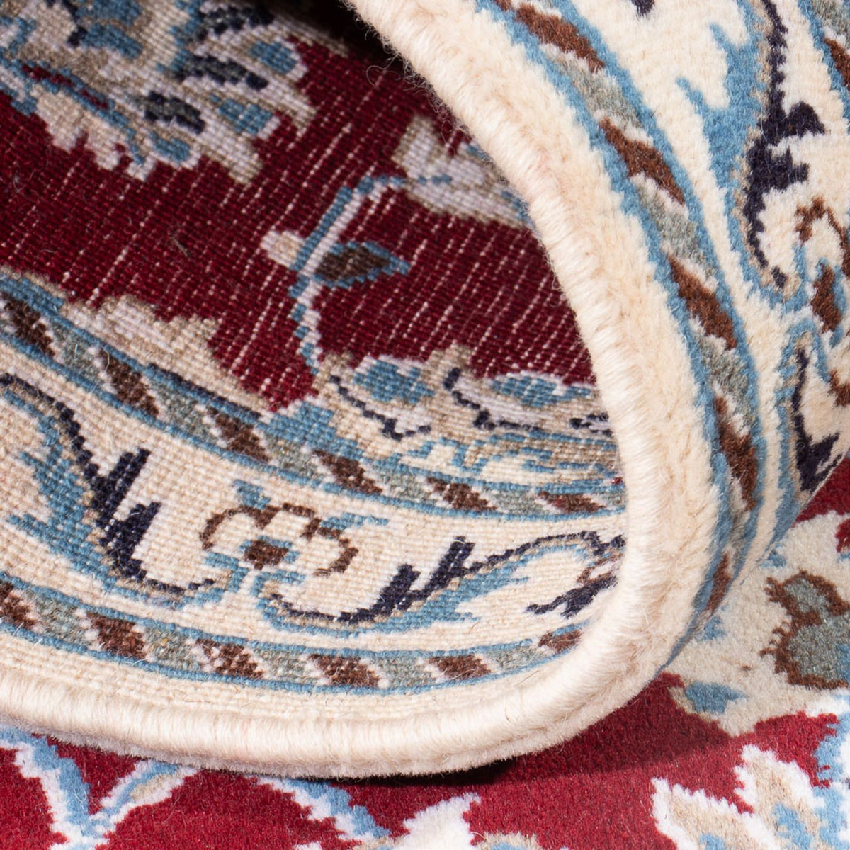 Alfombra de pasillo Alfombra persa - Nain - 206 x 76 cm - rojo