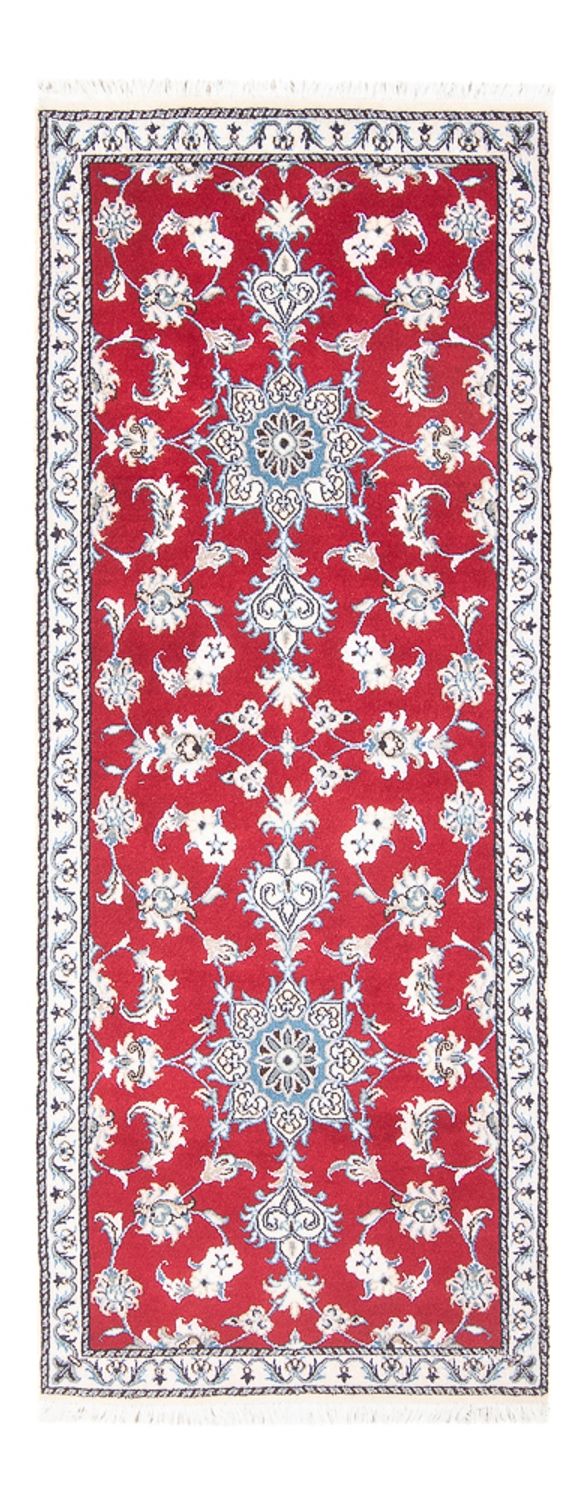 Alfombra de pasillo Alfombra persa - Nain - 200 x 78 cm - rojo