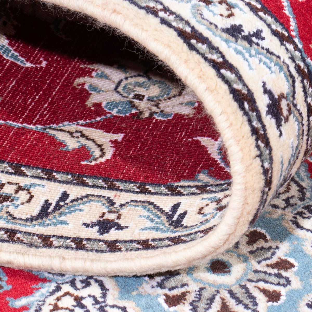 Alfombra de pasillo Alfombra persa - Nain - 200 x 78 cm - rojo