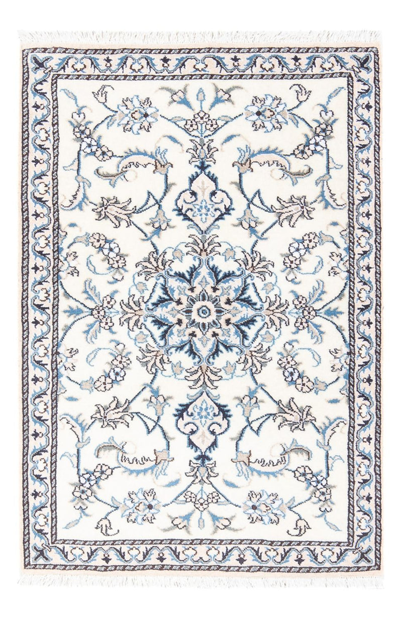 Alfombra persa - Nain - 140 x 90 cm - plata