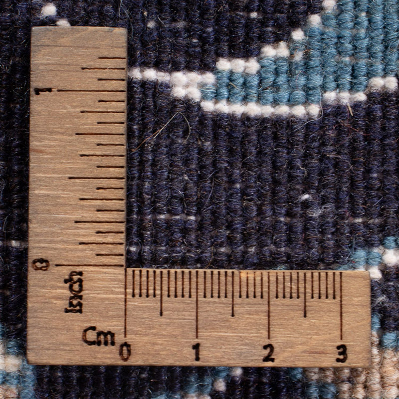 Alfombra persa - Nain - 140 x 90 cm - azul oscuro