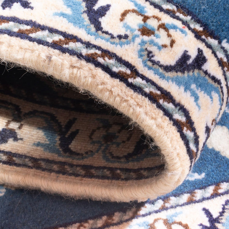 Alfombra persa - Nain - 140 x 90 cm - azul