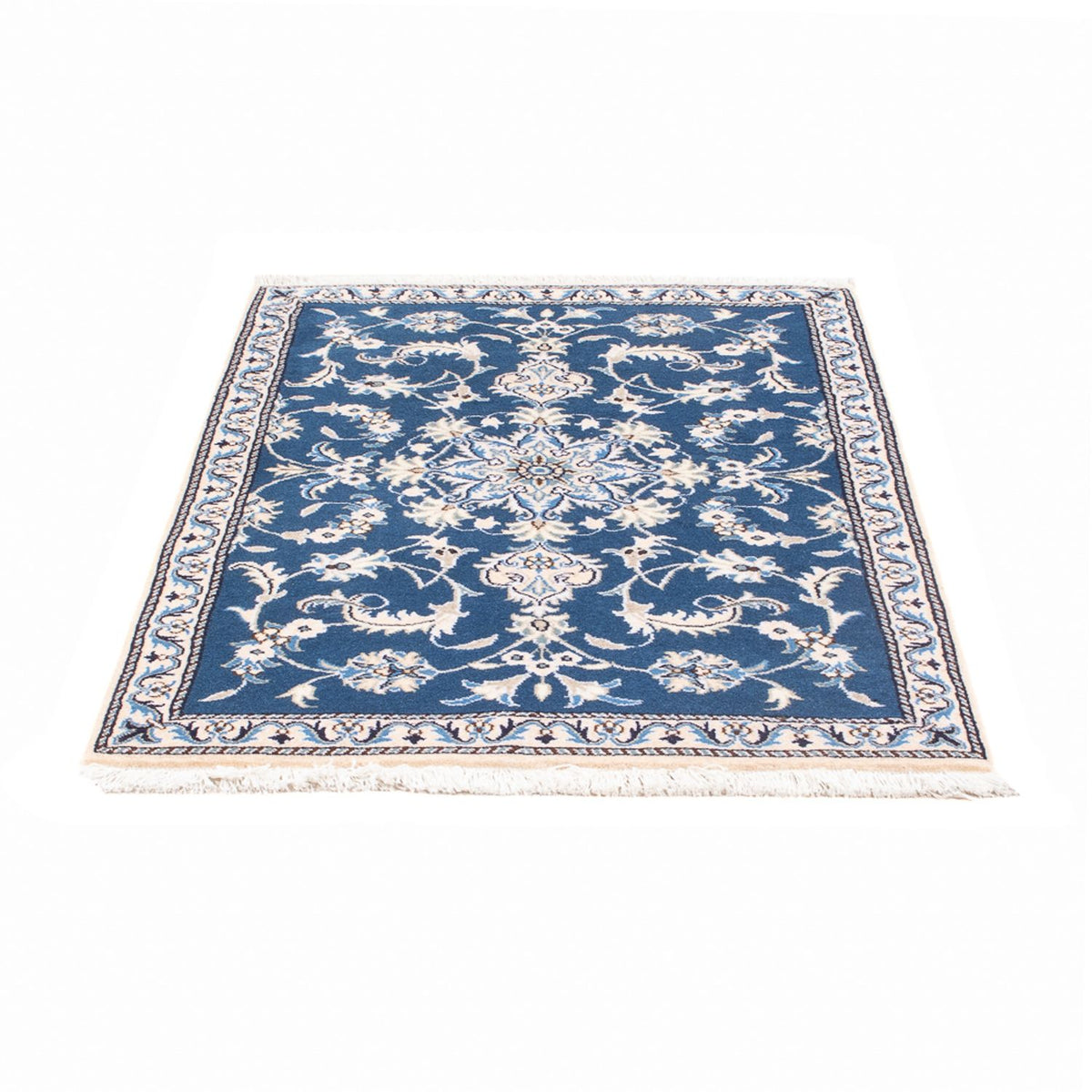 Alfombra persa - Nain - 140 x 90 cm - azul