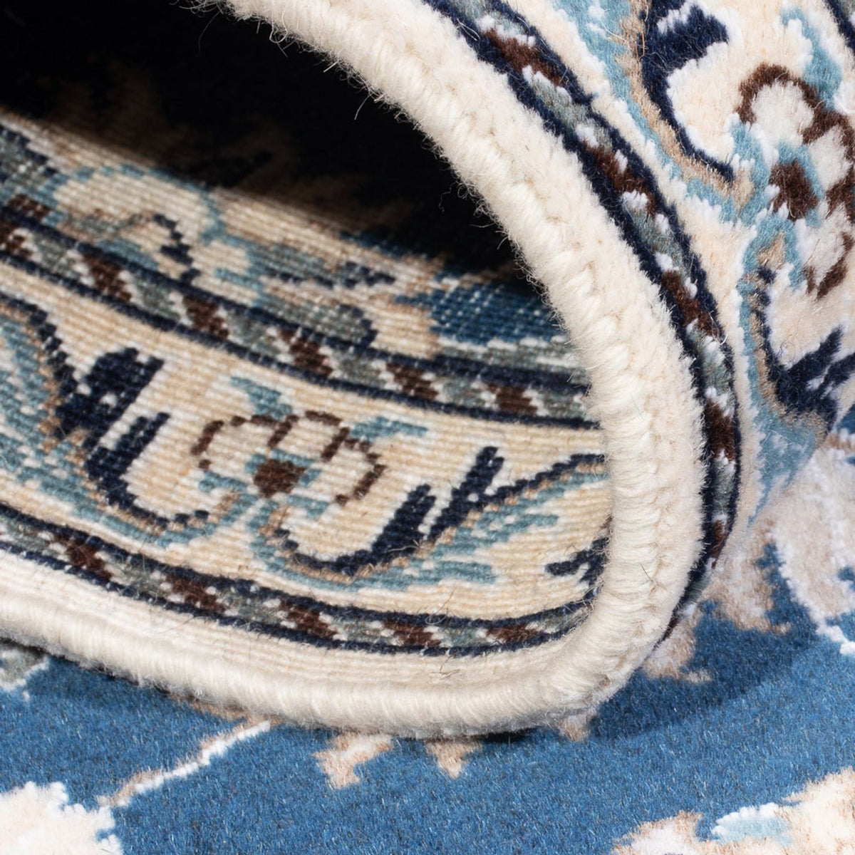 Alfombra persa - Nain - 140 x 90 cm - azul