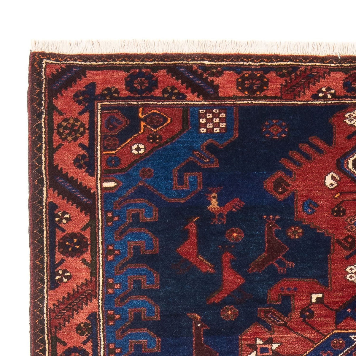 Alfombra persa - Nómada - 197 x 136 cm - azul