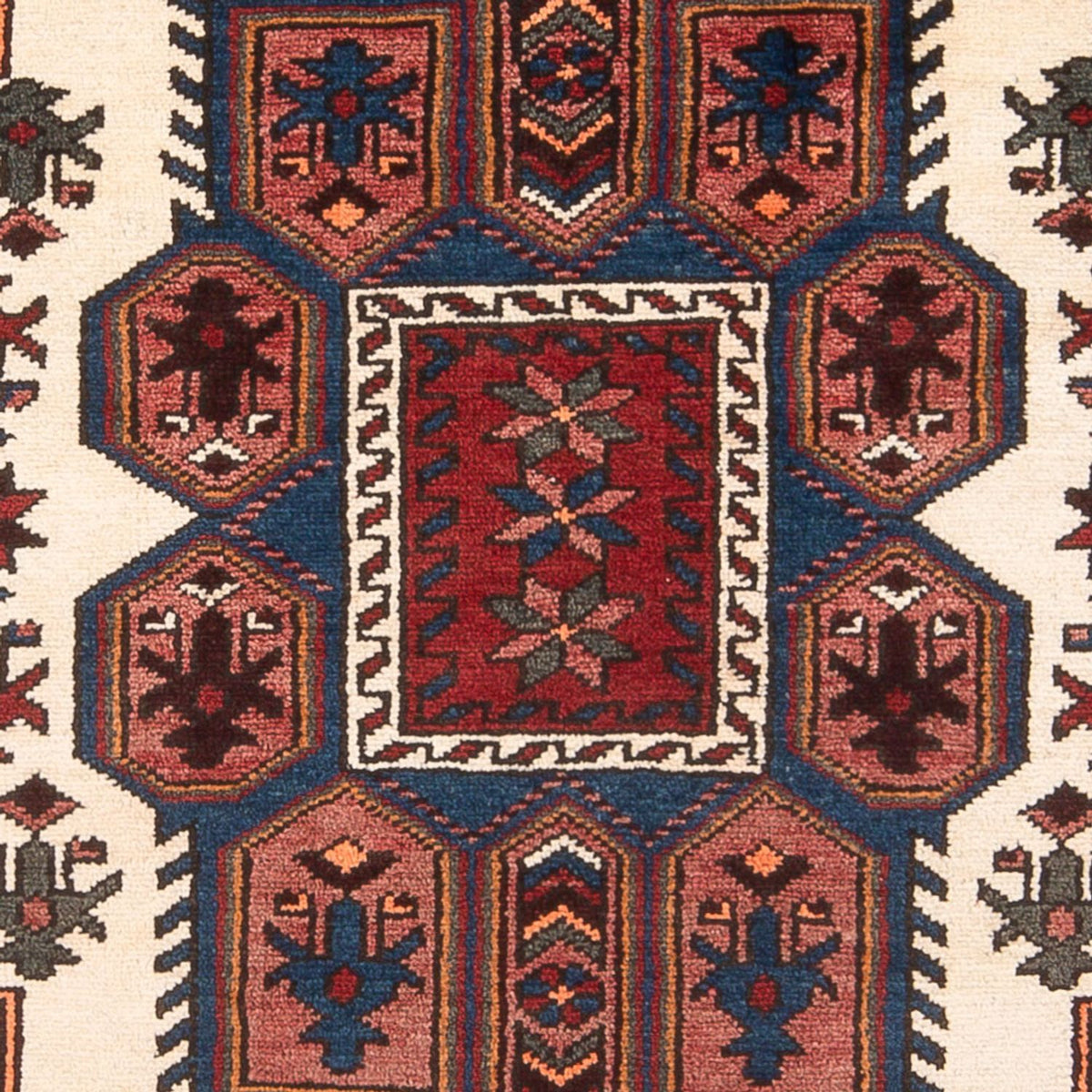 Alfombra persa - Nómada - 205 x 128 cm - azul oscuro