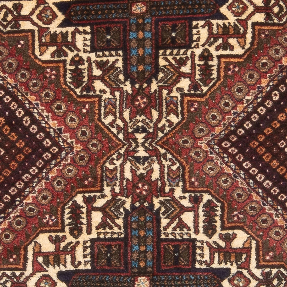 Alfombra persa - Nómada - 180 x 138 cm - rojo