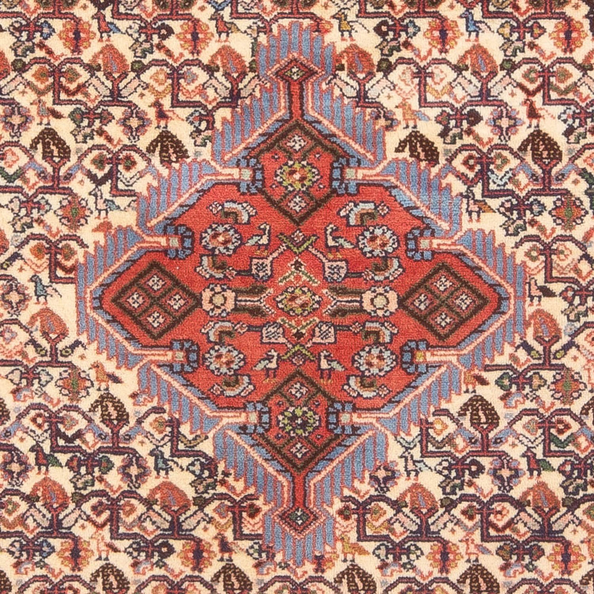 Alfombra persa - Nómada - 194 x 125 cm - crema