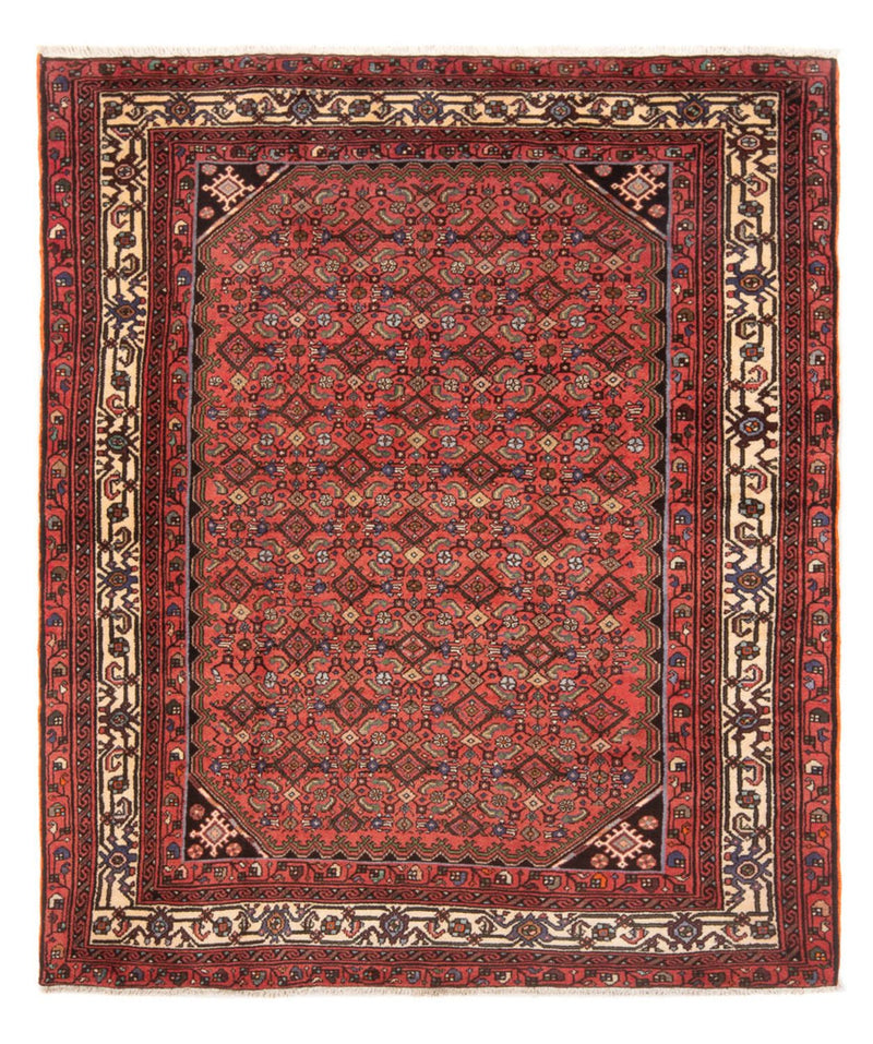 Alfombra persa - Nómada - 202 x 160 cm - rojo