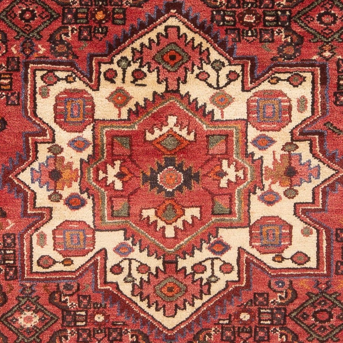 Alfombra persa - Nómada - 220 x 155 cm - rojo