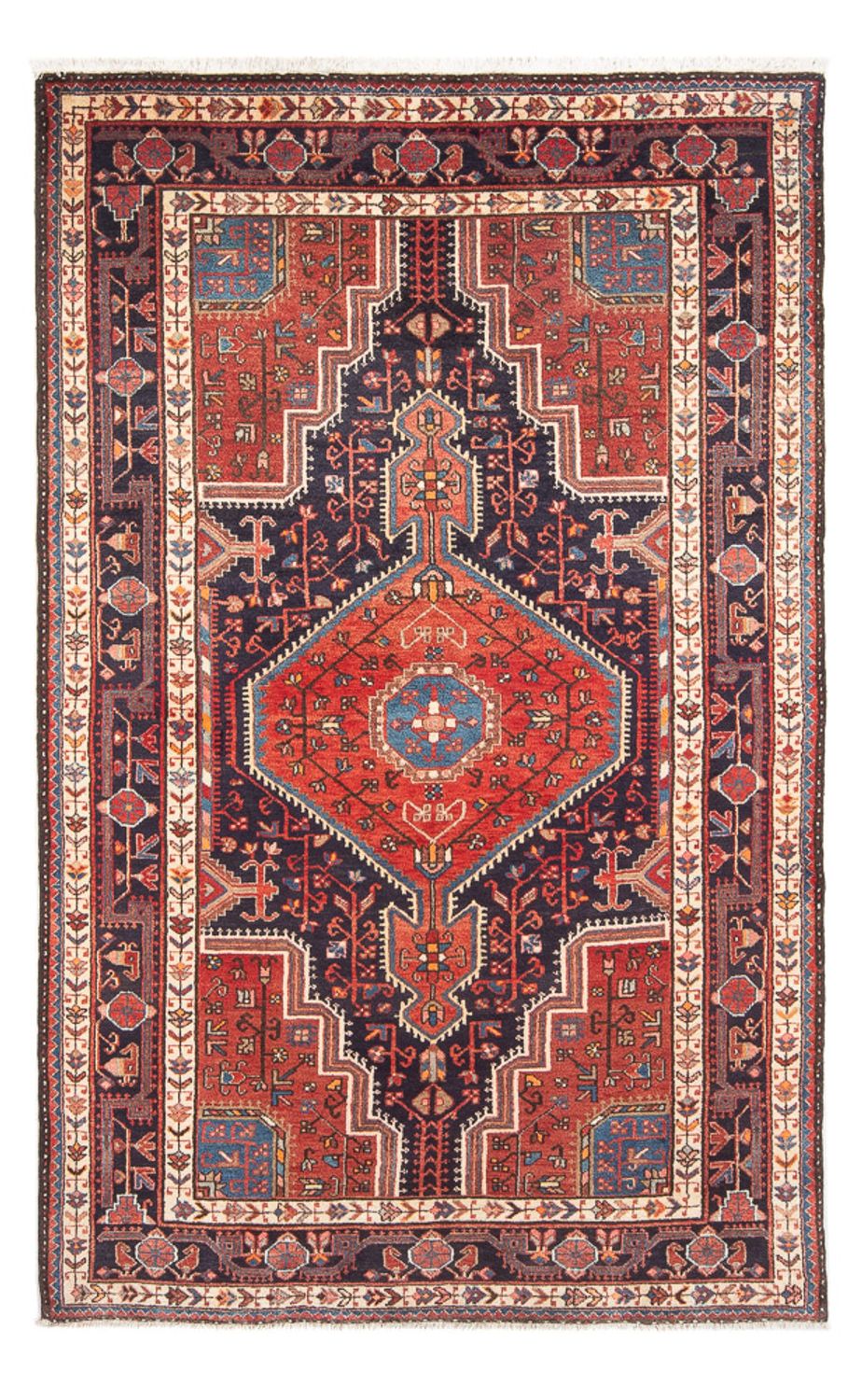 Alfombra persa - Nómada - 225 x 138 cm - rojo claro