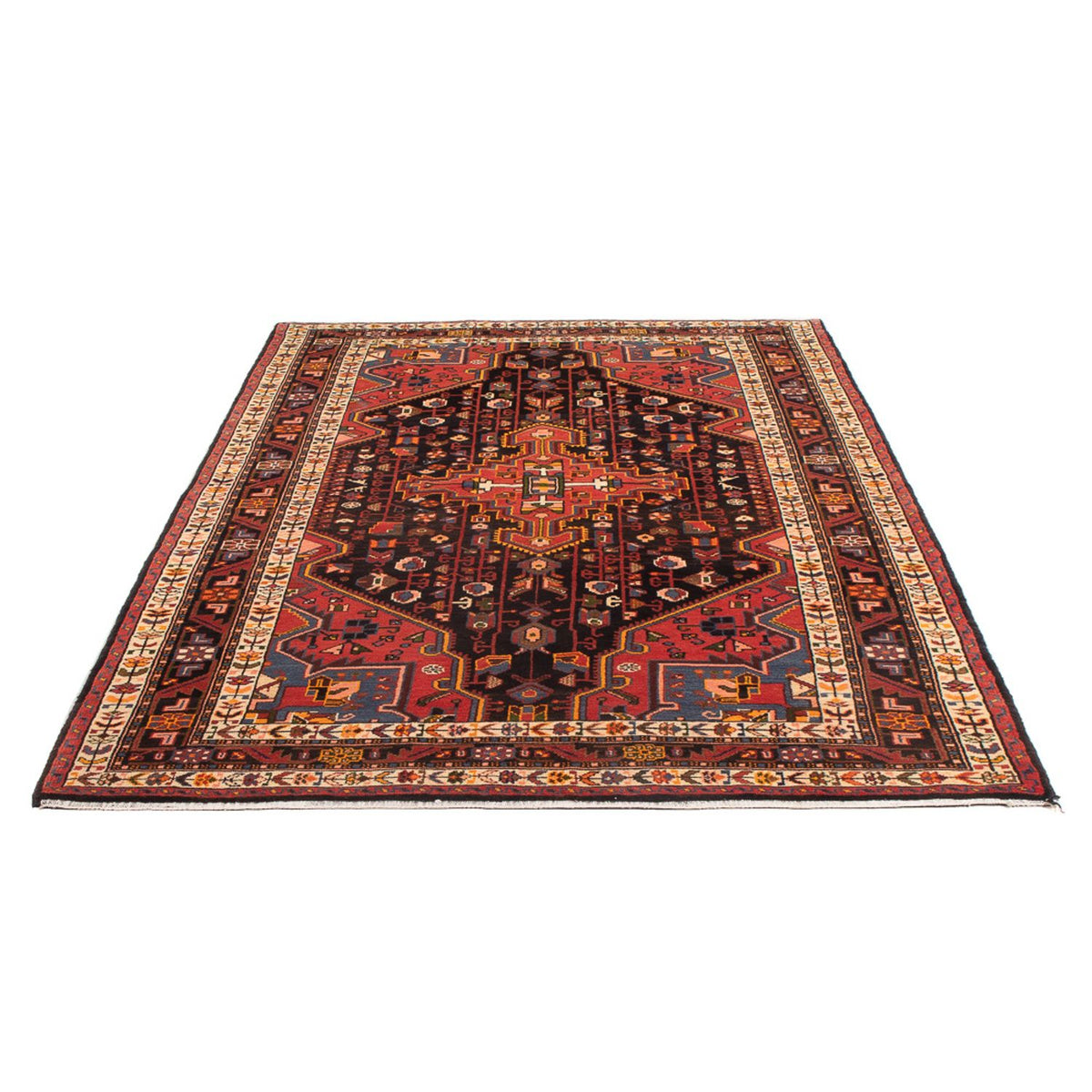 Alfombra persa - Nómada - 233 x 137 cm - rojo claro