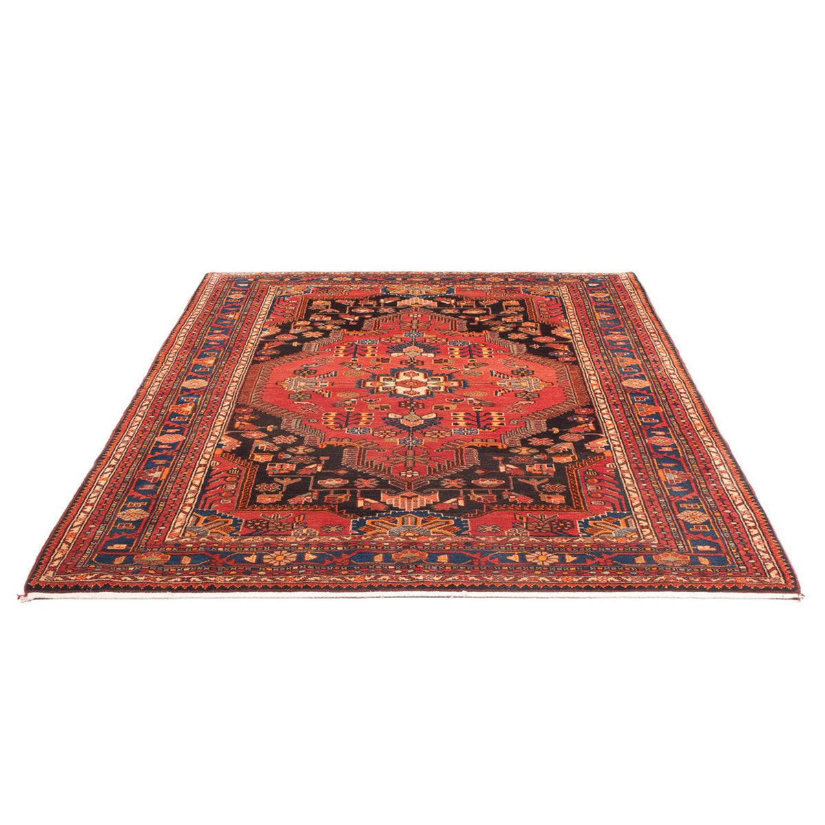 Alfombra persa - Nómada - 221 x 154 cm - rojo claro