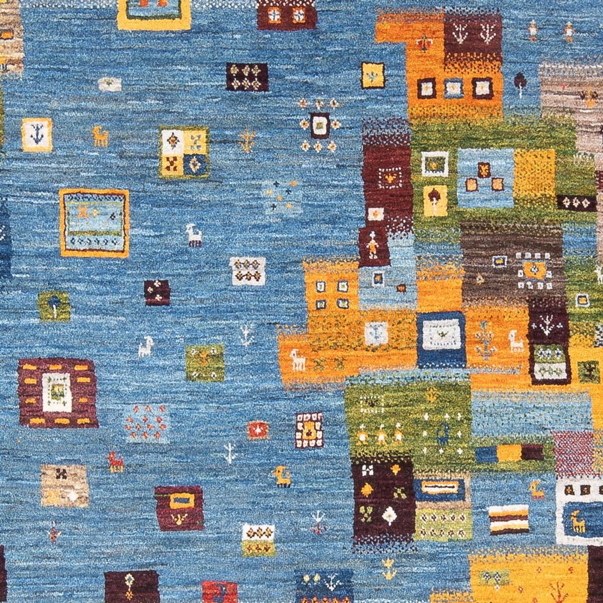 Alfombra Gabbeh - Loribaft Persa - 237 x 180 cm - multicolor