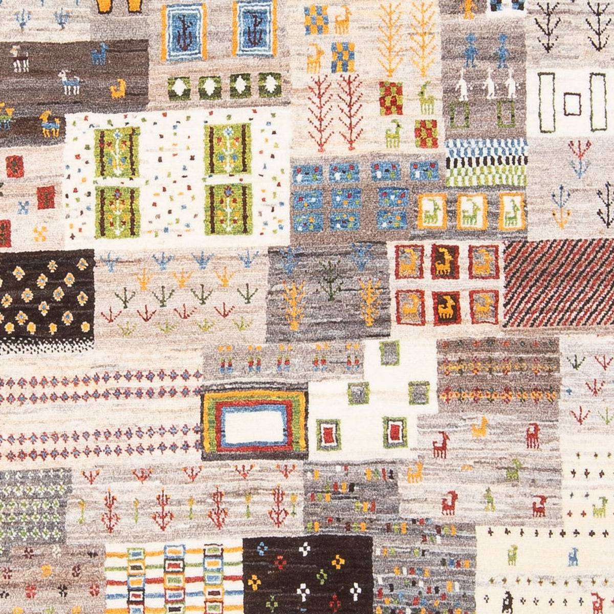 Alfombra Gabbeh - Loribaft Persa - 255 x 196 cm - multicolor