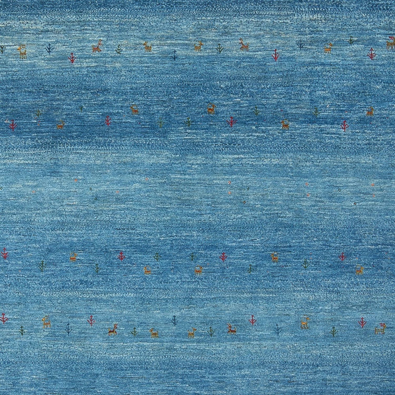 Alfombra Gabbeh - Loribaft Persa - 300 x 214 cm - azul marino